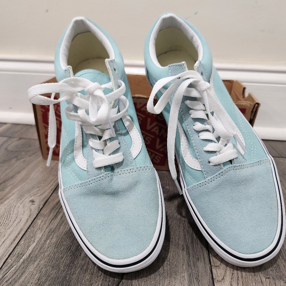Vans Old Skool Color Theory Canal Blue Sneakers M8 W9.5